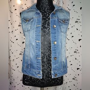 Zara girls jean vest